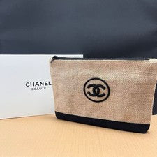 Chanel Beauty Eco Yute VIP Bolsa de Cosméticos Bolsa de Regalo Bolsa de Maquillaje Nueva en Caja Tamaño A4