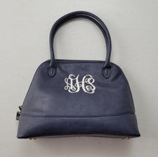 Venta al por mayor Bolso de Mano Boutique Estilo Sydney para Mujer, Color Azul Marino con Crema "A H S", NUEVO