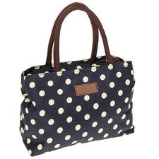 Bolso de Mano Impermeable Spots Azul y Crema, Accesorios de Moda para Mujer 69877