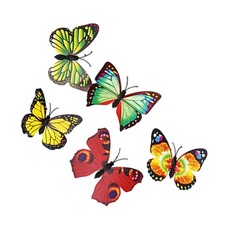Pegatinas coloridas mariposas que brillan en la oscuridad para decoración del hogar y fiestas
