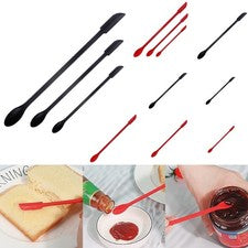 Juego de espátulas de silicona 1/3 * fruta mermelada botella cosmética salsa raspador utensilios de cocina