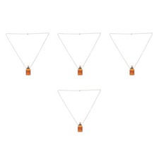 Collar colgante de botella de perfume 4 piezas - botellas difusoras de aceite esencial de vidrio de 3 ml