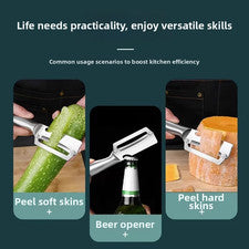 Pelador de acero inoxidable herramienta para frutas verduras y recipiente para bebidas