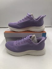 Zapatos para correr ALLSWIFIT para mujer sin cordones para caminar ligeros, púrpura talla US 10 •