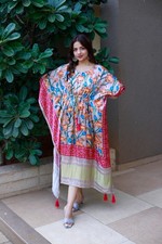 Lujo pura seda Gaji Abaya caftán Jacquard Paithani tejido Zari Dubai islámico