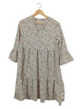 Vestido casual mujer EMERY ROSE estampado floral volantes vestido midi multicolor S