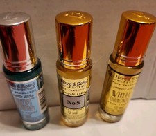 Lote de 3 Aceites de Fragancia Pura Roll On 12ml - Angel, Nº 5, Diamantes Blancos
