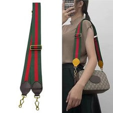 Bandolera Ajustable Correa para el Hombro Tela Cuero Verde Marrón Sin Logo Correa para Bolso