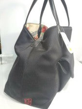 Off 5TH Mujer Negro Grande Estilo Hobo Doble Bolso de Hombro 10x14"