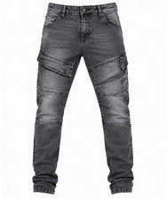 Pantalones de mezclilla elásticos tácticos de carga con bolsillo para motocicleta para hombre pantalones de combate de t