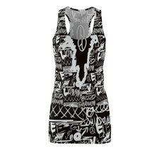 Vestido de graffiti moderno de cadera para mujer auténtico diseño personalizado