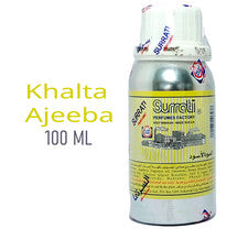 Aceite de perfume concentrado Khalta Ajeeba Surrati, envasado de 100 ml, aceite Attar.