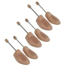 3 pares de tensores de zapatos de muelle espiral de madera de talla 36-48 (juego de 3 pares)