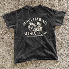 Camiseta negra de recuerdo de Maui Hawaii