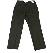 Nuevo con etiquetas Pantalones Pequeños Horace Estilo 2134INS Talla 42R VERDE SIN DOBLADILLO Hecho en EE. UU.