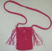 bolso honda de macramé tejido a mano hecho a mano para las mujeres regalo de ...
