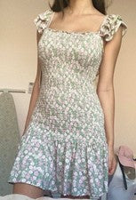 Vestido Almost Famous para mujer nuevo con etiquetas L estilo reunido mangas halter