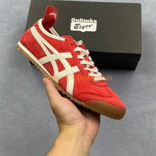 Zapatillas deportivas vintage Onitsuka Tiger MEXICO 66 para hombre y mujer rojas blancas 1183C380-200