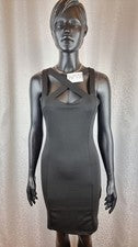 Vestido Holy negro ajustado con cintas cruzadas talla M Art24/338 nuevo