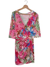 Vestido envolvente New Style mujer estampado floral vestido informal rosa blanco verde talla 38