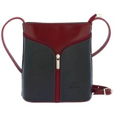 GlassOfVenice Fioretta Italiano Cuero Genuino Bandolera Bolso de Hombro Bolso de Mano para