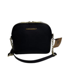 Bolso de Mano para Mujer STEVE MADDEN ~B Maggie Dome Bandolera Negro Nuevo con Etiquetas