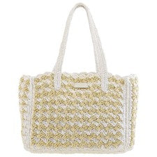 Bolso de Mano Kate Spade Rayas Rafia KB966 960