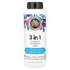 Champú acondicionador lavado 3 en 1 para niños, 10,5 fl oz (311 ml)