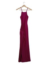 Vestido de noche Mennace maxivestido mujer talla 38 M rosa fruncido elegante