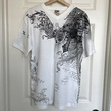 Camiseta Cross Faith Para Hombre Cuello en V Religión Cristiana Clásica Camiseta Para Hombre XL