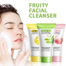 1 pieza Jabón facial para el cuidado de la piel Limpiador facial afrutado Control de aceite