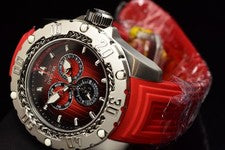 Reloj con correa de cuarzo tono rojo esfera roja/negra Invicta Ocean Voyage 51,50 mm para hombre