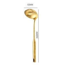 Juego de utensilios de cocina de acero inoxidable dorado pala de cocina y herramientas de cocina