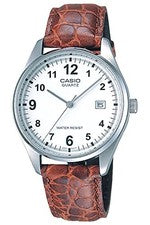 Casio Collection Standard Analog Leather Series reloj de pulsera marrón/blanc...