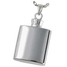 Frasco Ceniza Soporte Cremación Urna Recuerdo Colgante Collar Joyería Plata Esterlina