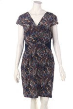 Van Bery Sheath Dress Silk Print D 42 multicolor NEW