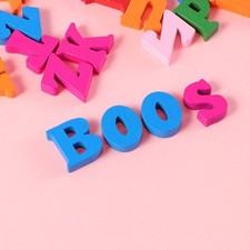 100 Piezas Coloridas Letras Alfabeto Madera Pared Letras Decoración para Fiesta en Hogar