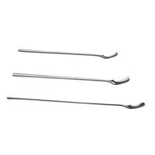 Juego de 3 cucharas batidoras largas de acero inoxidable 316 para bar cocina