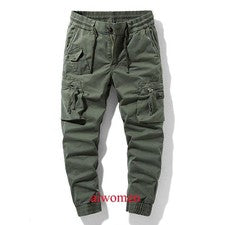 Para hombres Moda Carga Informal Elástico Chándal Calce Ajustado Entrenamiento Mono Pantalones