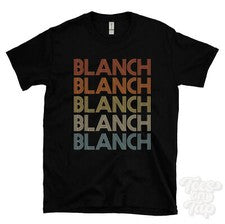 CAMISETA ESTILO RETRO REPETIDO BLANCO para hombre y mujer novedad genial nombre regalo