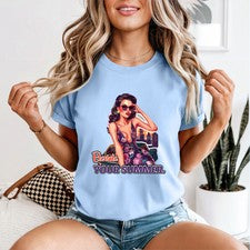Camiseta de paisaje urbano Elevate Your Summer Fashion para mujer