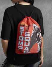 Nuevo GODZILLA Mochila con Cordón STOMP SQUAD Cartera Bolso de Mano Bolso de Gimnasio ROJO
