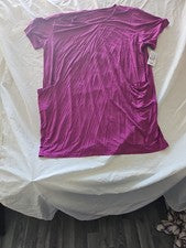 Nuevo Vestido Camiseta Porte A Porte Magenta Bolsillo Grande