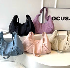 Bolso de hombro hobo de nailon de gran capacidad deportivo ligero bandolera para mujer