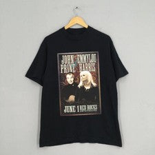 Camisa Unisex John Prine And Emmylou Harris Tour Rojo Rock Algodón S-4XL