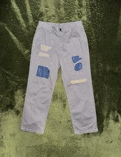 Pantalones chinos lavados con detalle de reparación Mahagrid (marca coreana)