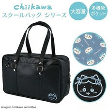 Bolso de Uniforme Chiikawa JK Bolso de Viajero de Gran Capacidad Bolso de Mano Bordado de Dibujos Animados