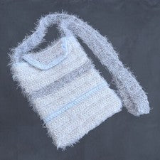 Bolso Bandolera Tejido Difuso para Hombres Mujeres HECHO A MANO Mohair Fair Suave Y2K NUEVO