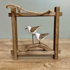 Gaviota Colgante Rústica Decoración Madera Colgante Náutico Decoración Hogar
