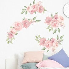 Juego de 1 pegatinas de pared de cocina para sala de estar PVC habitación fondo rosa decoración hogar